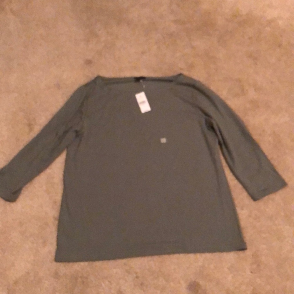 Olive woman’s long sleeve shirt.